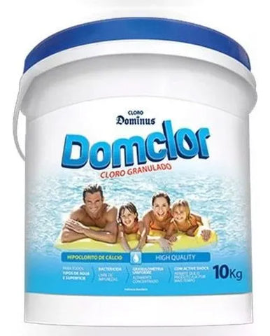 Hipoclorito Granulado Azul 10 Kg P/ Piscinas Domclor