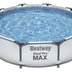 Bestway Pro Max piscina estrutural 4.678 litros 3,05m x 76cm cinza-claro pedra prismática