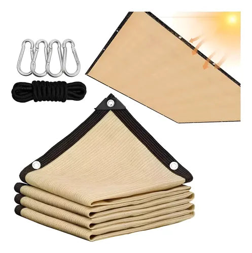 Tela Sombrite 90% Garagem Cobertura Piscina 4x6m Acabamento