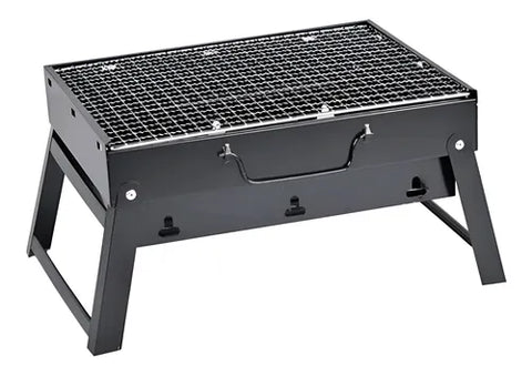 Idea mini churrasqueira maleta pratica carvão dobrável portátil