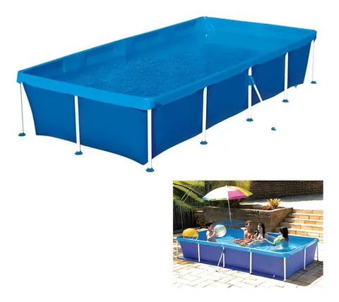 Piscina Retangular 3000 Litros Estruturada Mor Cor Azul