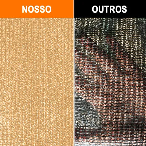 Tela Sombrite 90% Garagem Cobertura Piscina 4x6m Acabamento