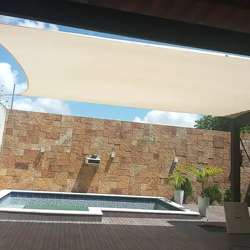 Lona Tela Toldo Sombrite 90% Sombra Garagem Jardim 4x3 Areia