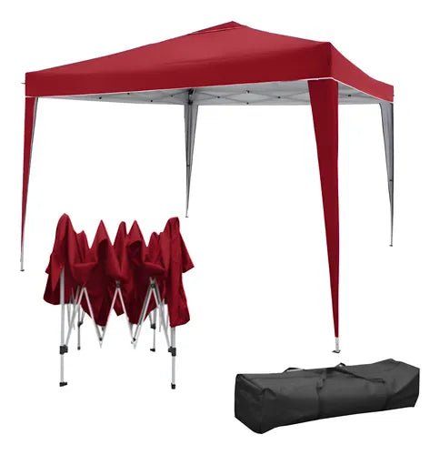 Gazebo dobrável Yayo Tenda Gazebo 3x3 3m x 3m x 2,5m - vermelho